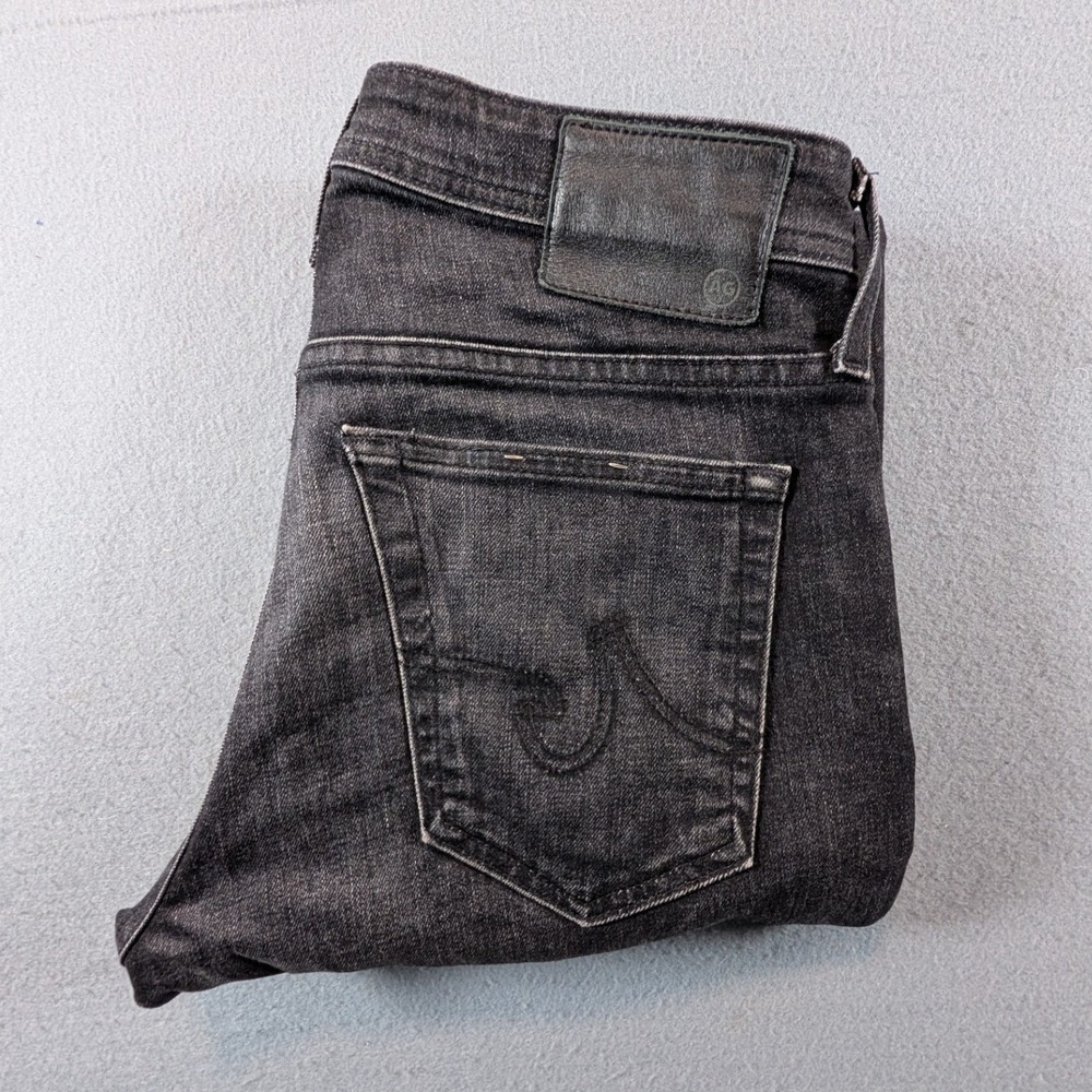 AG Adriano Goldschmied Dylan Slim Skinny Jeans Mens 29x33 Faded Black Denim